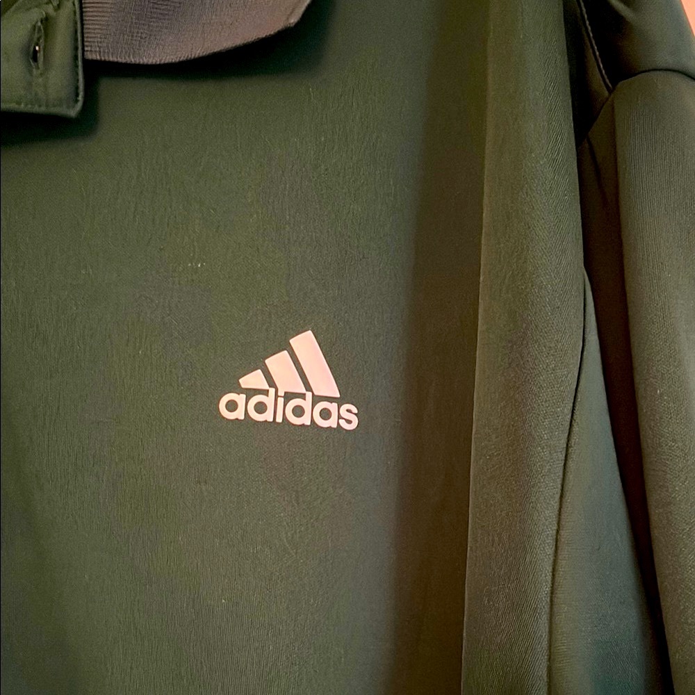 Adidas Men's Green Polo Shirt - Picture 2 of 3